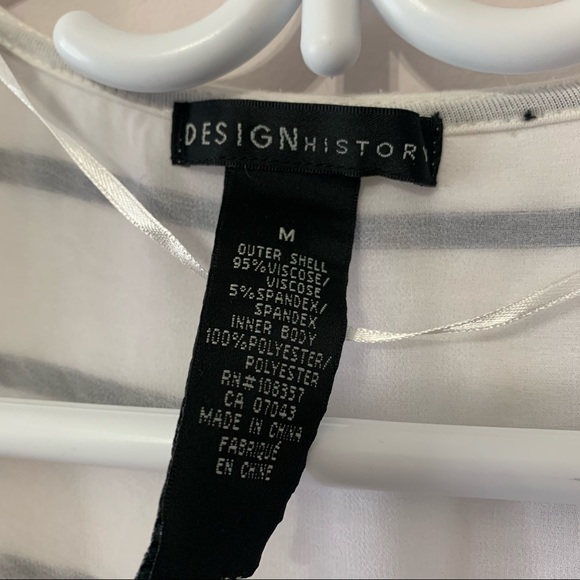 🧡3/$30 Design History White striped cardigan - Picture 2 of 6